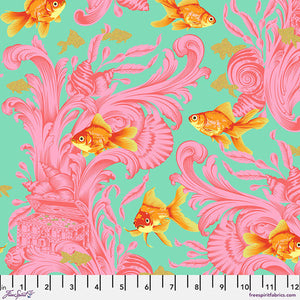 Treading Water in Blossom Metallic from Besties by Tula Pink