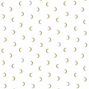 Moon Age in Ivory Metallic from Greatest Hits Vol 1 by Libs Elliott for Andover Fabrics