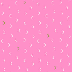Moon Age in Pretty in Pink Metallic from Greatest Hits Vol 1 by Libs Elliott for Andover Fabrics
