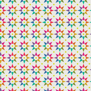 Rainbow Star in Light from Art Theory by Alison Glass for Andover Fabrics