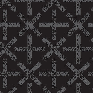 X&+ in Charcoal from Art Theory by Alison Glass for Andover Fabrics