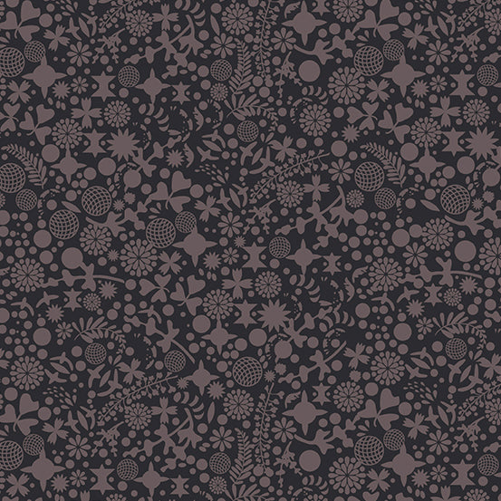 Endpaper in Charcoal from Art Theory by Alison Glass for Andover Fabrics