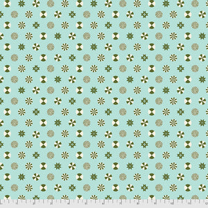 Flannel Peppermint Stars in Pine Fresh from Holiday Homies Flannel by Tula Pink for Freespirit Fabrics