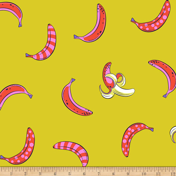 108 inch Wide Quilt Backing, (Half Yard units)Seriously Don't Slip in Mango from Tula Pink's Monkey Wrench Collection