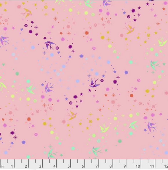 Fairy Dust in Blush from True Colors by Tula Pink for Freespirit Fabrics