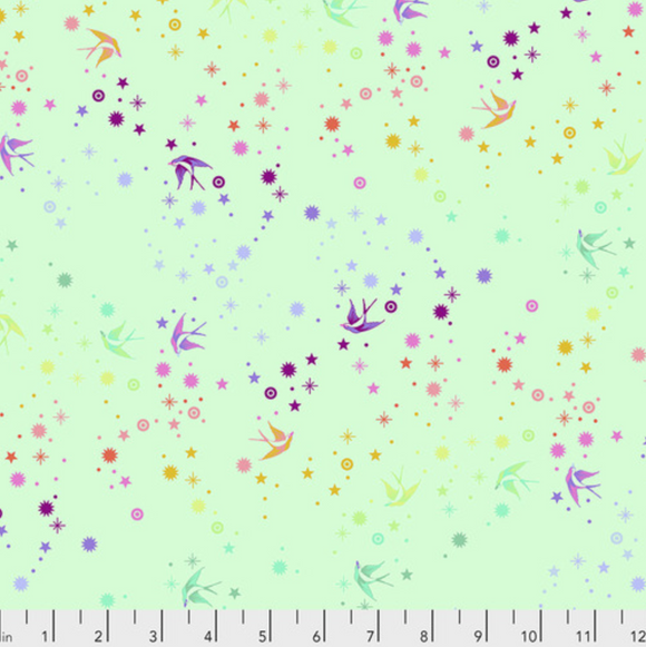 Fairy Dust in Mint from True Colors by Tula Pink for Freespirit Fabrics