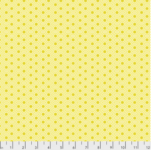 Hexy in Sunshine from True Colors by Tula Pink for Freespirit Fabrics