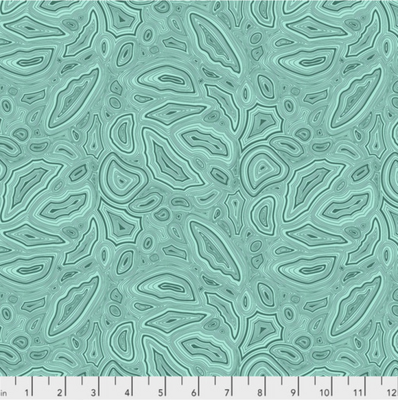 Mineral in Aquamarine from True Colors by Tula Pink for Freespirit Fabrics