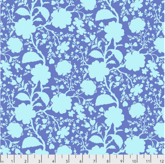 Wildflower in Delphinium from True Colors by Tula Pink for Freespirit Fabrics