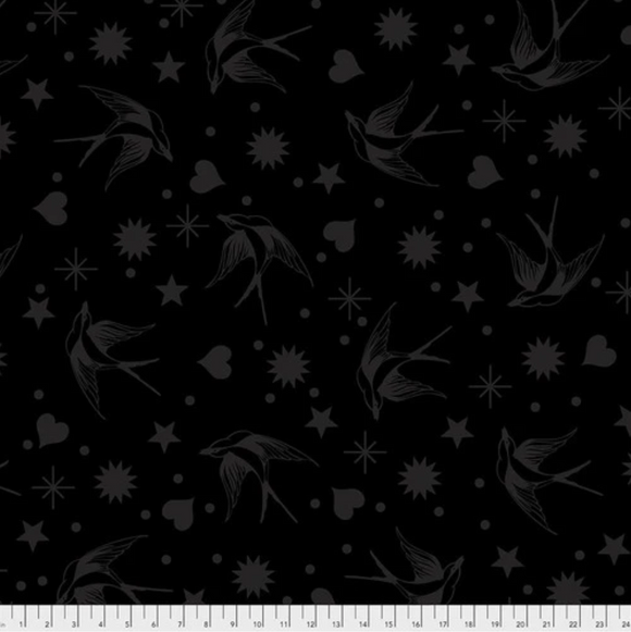 Fairy Flakes in Ink from Linework by Tula Pink for Freespirit Fabrics
