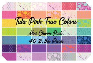 True Colors 2020 by Tula PinkMini Charm Pack, 42 2.5 Inch Squares