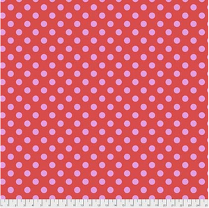 Pom Poms in Poppy from Pom Poms and Stripes by Tula Pink for Freespirit Fabrics
