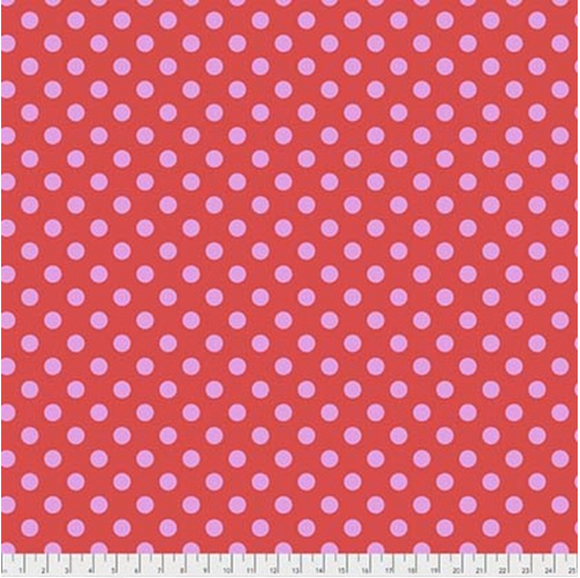 Pom Poms in Poppy from Pom Poms and Stripes by Tula Pink for Freespirit Fabrics