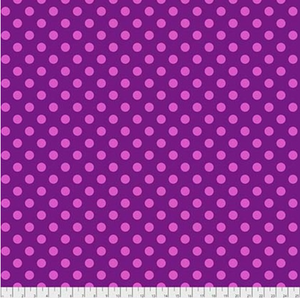 Pom Poms in Foxglove from Pom Poms and Stripes by Tula Pink for Freespirit Fabrics