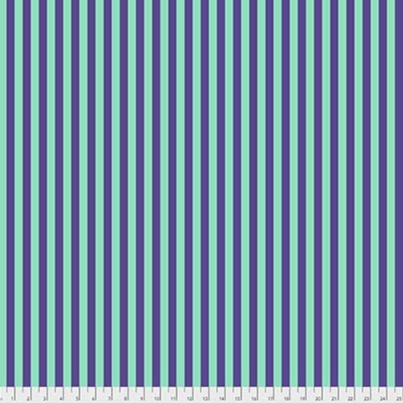 Tent Stripe in Iris from Pom Poms and Stripes by Tula Pink for Freespirit Fabrics