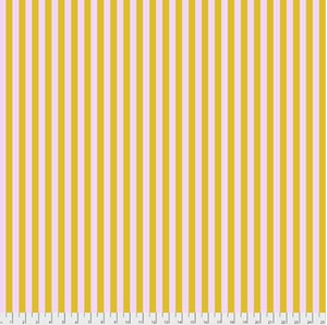Tent Stripe in Marigold from Pom Poms and Stripes by Tula Pink for Freespirit Fabrics