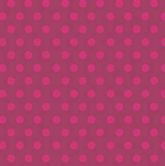 Sphere in Raspberry from Sun Print 2016 by Alison Glass for Andover Fabrics