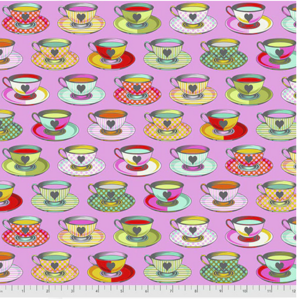 Tea Time in Wonder from Curiouser and Curiouser by Tula Pink