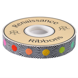 Narrow Multi Dots - 7/8in Jacquard Ribbon, from Linework by Tula Pink for Renaissance Ribbons