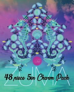 Zuma Charm Pack, 48 Pieces, 2 each of 24 prints