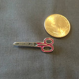 Fabric Scissors Soft Enamel Pin, Gifts for Quilters and Fiber Artists